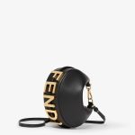 FENDI GRAPHY MINI HOBO FENDI LETTER BLACK SHOULDER BAG