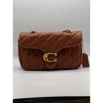 COACH TABBY 26 PILLOW BROWN QUILTED SHOULDER BAG
