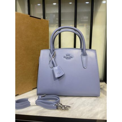 COACH ANDREA BLUE CARRYALL BAG.
