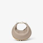 FENDI GRAPHY MINI HOBO FENDI LETTER NUDE SHOULDER BAG