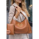 GUCCI MAXI BROWN SOFTBIT TOTE SHOULDER BAG