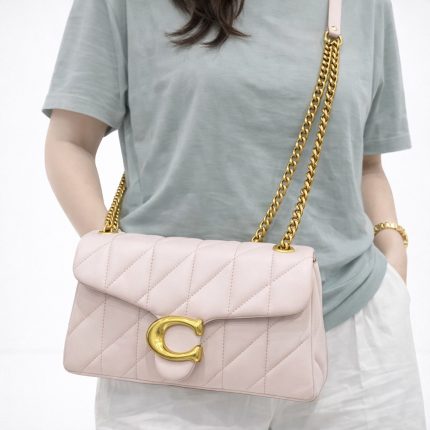 COACH TABBY 26 PILLOW LIGHT PINK QUILTED SHOULDER BAG