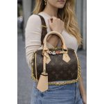 LOUIS VUITTON BROWN SPEEDY BANDOULIERE 20 HANDBAG.