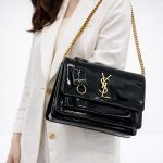 YSL SAINT LAURENT CROSS BODY BLACK SHOULDER BAG