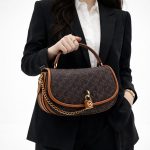MICHAEL KORS SMALL EMPIRE BROWN SIGNATURE BAG