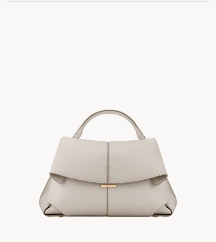 POLENE NUMERO DIX MEDIUM WHITE HANDBAG.