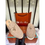 LORO PIANA BEIGE SUMMER CHARM BABOUCHE LOAFER SUEDE - Image 2