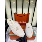 LORO PIANA OFF WHITE SUMMER CHARM BABOUCHE LOAFER SUEDE - Image 2