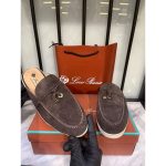 LORO PIANA BROWN SUMMER CHARM BABOUCHE LOAFER SUEDE - Image 2
