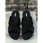 CHRISTIAN DIOR ALL BLACK OBLIQUE ALIAS SANDAL