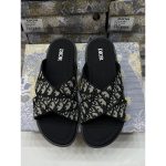 CHRISTIAN DIOR WHITE BLACK OBLIQUE ALIAS SANDAL - Image 4