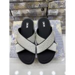 CHRISTIAN DIOR WHITE BLACK OBLIQUE ALIAS SANDAL - Image 4