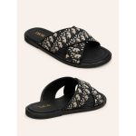 CHRISTIAN DIOR WHITE BLACK OBLIQUE ALIAS SANDAL - Image 2