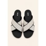 CHRISTIAN DIOR WHITE BLACK OBLIQUE ALIAS SANDAL