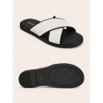 CHRISTIAN DIOR WHITE BLACK OBLIQUE ALIAS SANDAL - Image 3