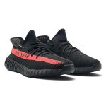 ADIDAS YEEZY BOOST BLACK RED - Image 2