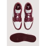 AIR JORDAN 1 LOW BURGUNDY WHITE GREY - Image 2