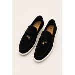 LORO PIANA BLACK SUMMER WALK CASUAL BALLET LOAFERS - Image 5