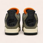 NIKE AIR JORDAN RETRO 4 OLIVE GREEN SHOES - Image 3