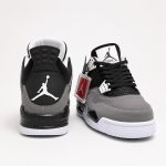 NIKE AIR JORDAN RETRO 4 CEMENT GREY SHOES - Image 4