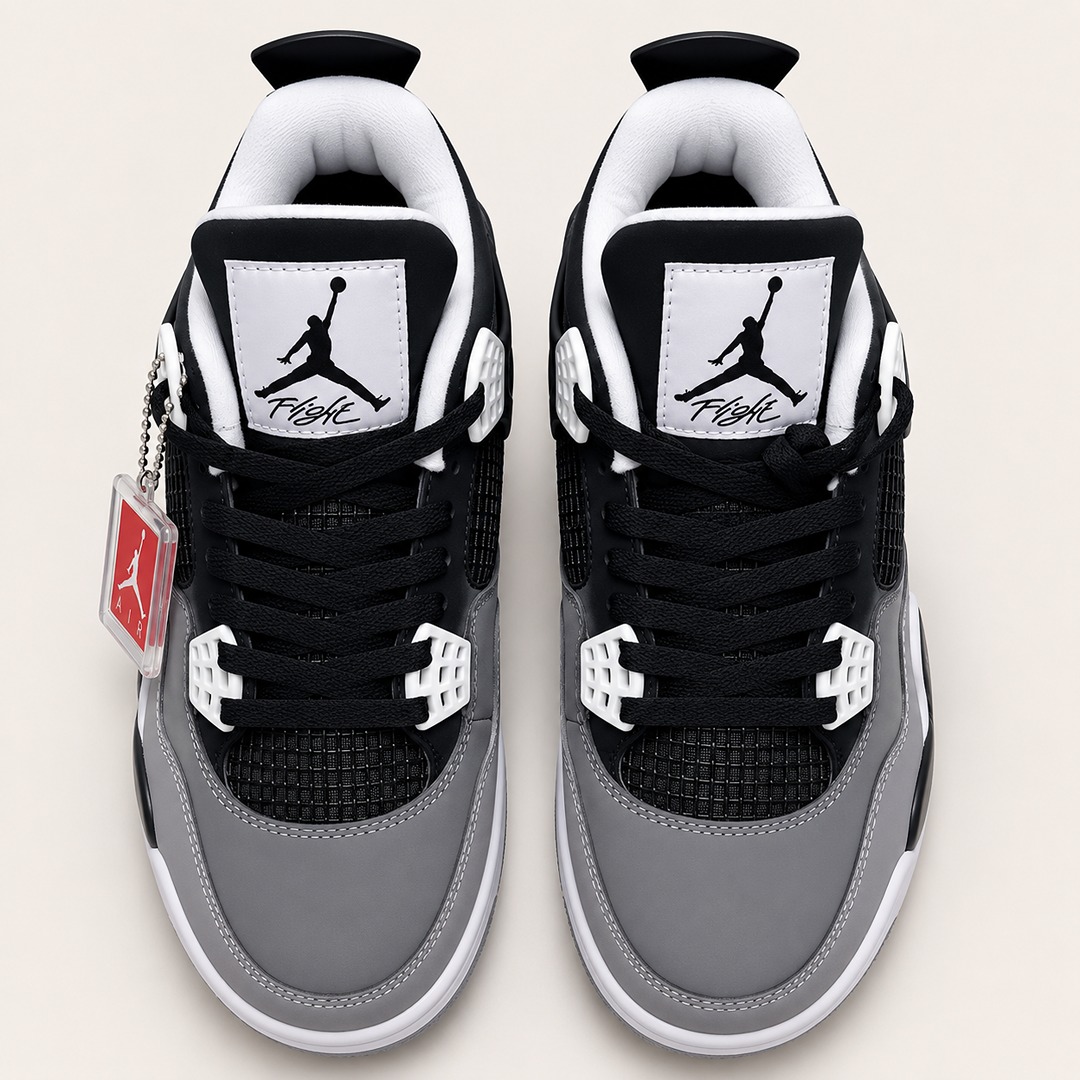 file_0000000096d07207bf596a5807219e82 NIKE AIR JORDAN RETRO 4 CEMENT GREY SHOES - Image 1