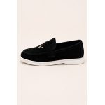 LORO PIANA BLACK SUMMER WALK CASUAL BALLET LOAFERS - Image 3