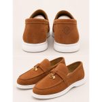 LORO PIANA TAN BROWN SUMMER WALK CASUAL BALLET LOAFERS - Image 2