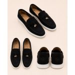LORO PIANA BLACK SUMMER WALK CASUAL BALLET LOAFERS - Image 6