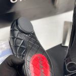 CHANEL WHTE QUILTED ALL BLACK INTERLOCKING CC BALLET FLATS.