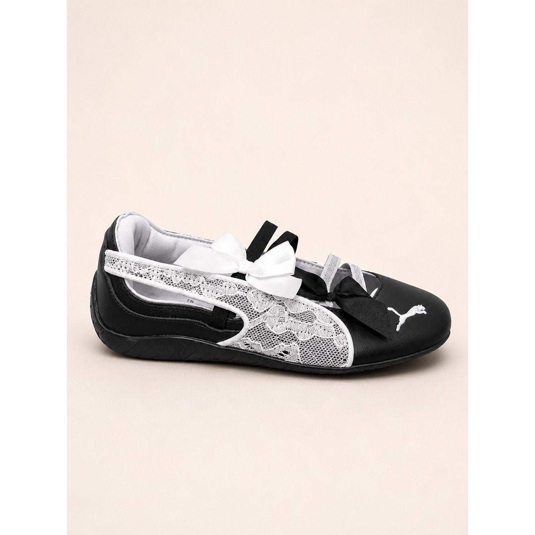 PUMA SPEED CAT BLACK BALLET LACE SHOES