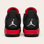 NIKE AIR JORDAN RETRO 4 THUNDER RED BLACK - Image 2