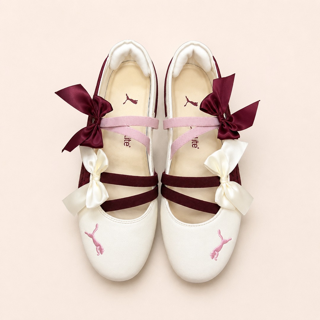 PUMA SPEED CAT CREAM BALLET LACE SHOES