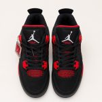 NIKE AIR JORDAN RETRO 4 THUNDER RED BLACK - Image 5