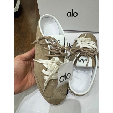 ALO SUNSET SNEAKER BEIGE MULE WOMEN