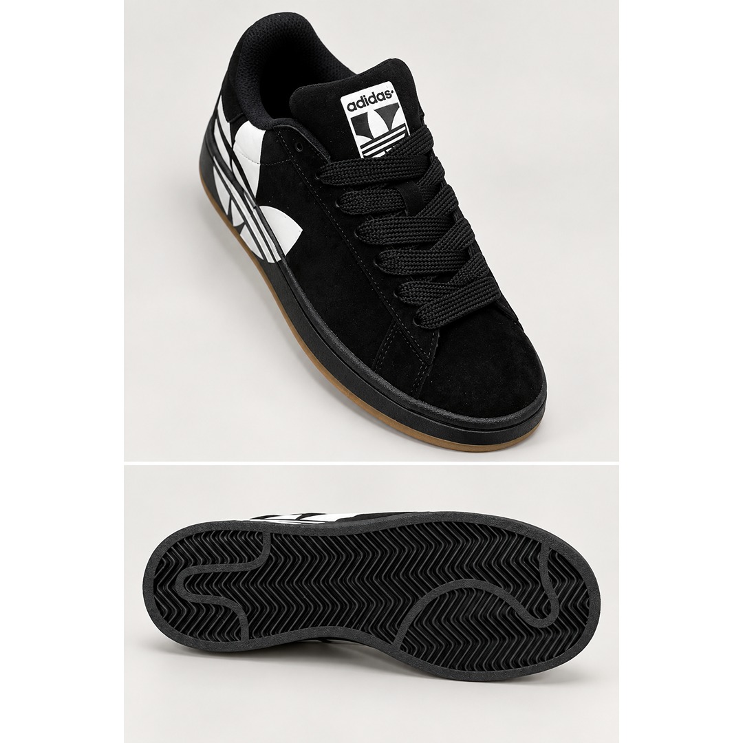 ADIDAS CAMPUS 00S BLACK SUEDE SIGNATURE STRIPE