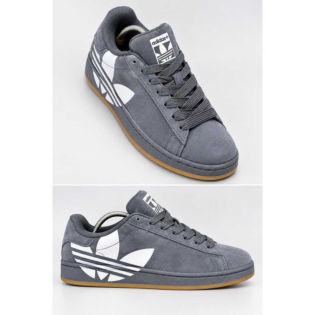 ADIDAS CAMPUS 00S GREY SUEDE SIGNATURE STRIPE