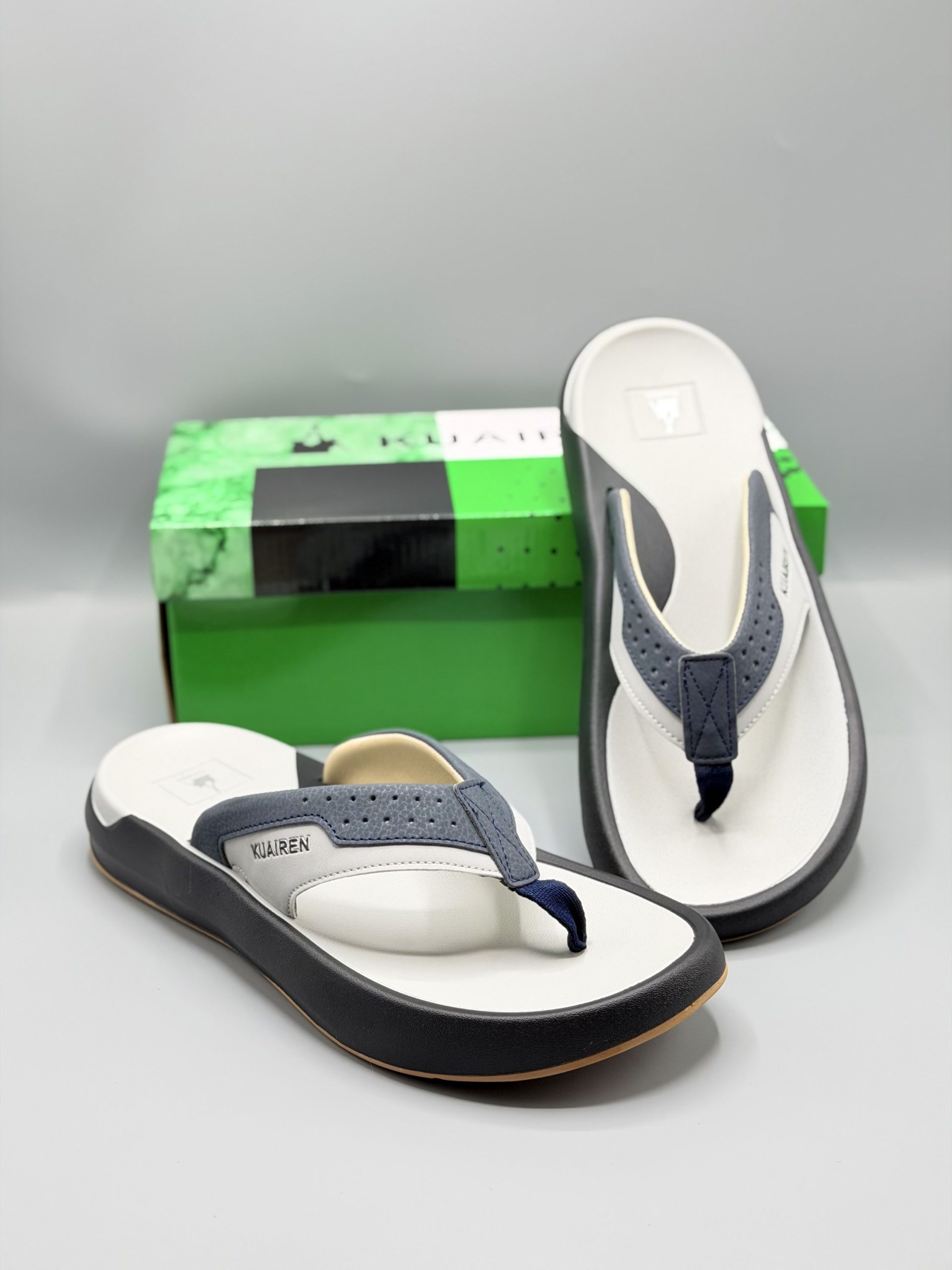 2026/10/1000776928.jpg Kuairen Premium Comfort All Grey Slides - Image 1