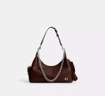 Coach Pocket Juliet Dark Brown Bag.