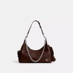 Coach Pocket Juliet Dark Brown Bag.
