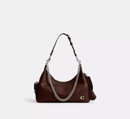 Coach Pocket Juliet Dark Brown Bag.